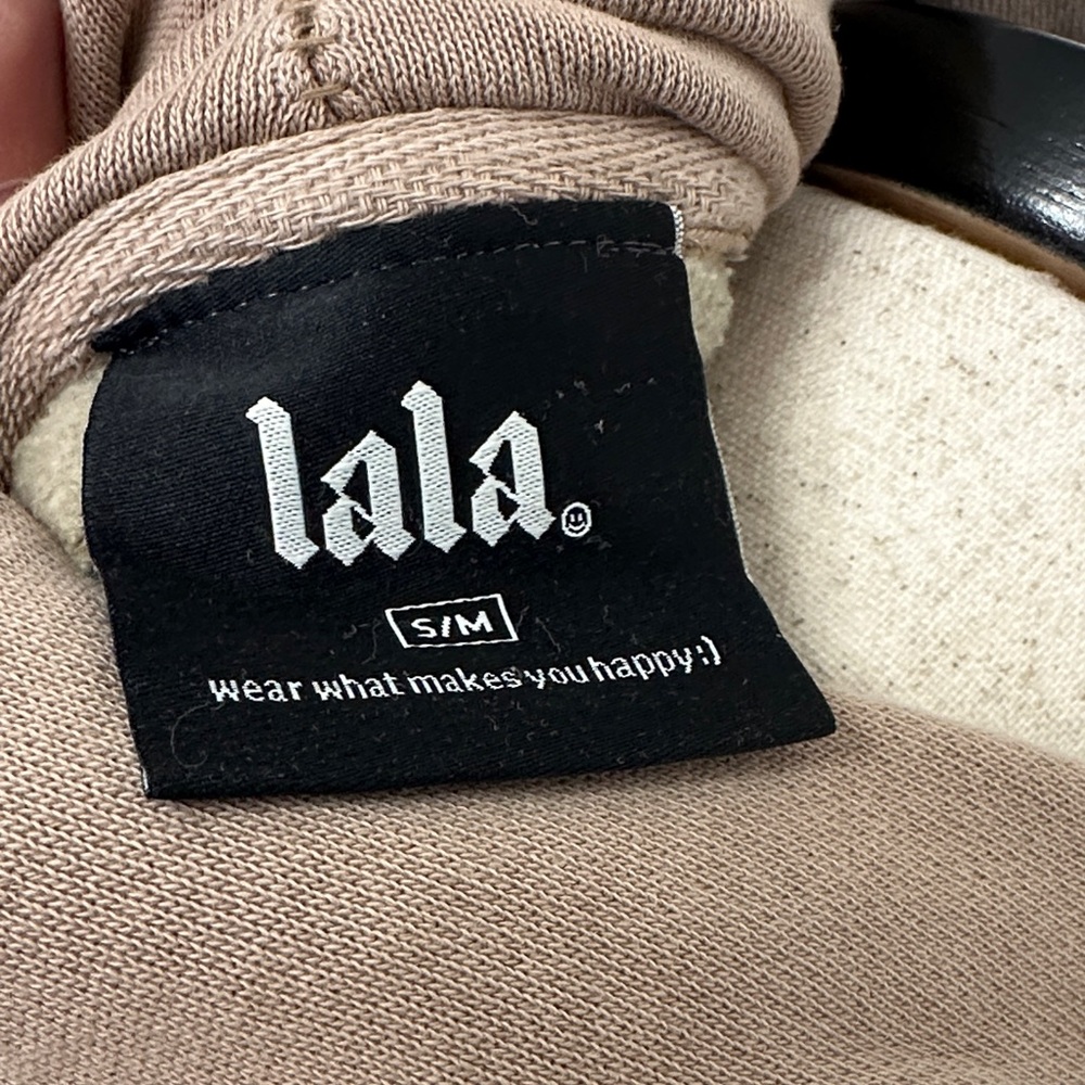 Dressed in LALA Tan 'No Risk, No Magic' Hoodie - Picture 4 of 4